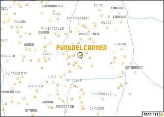 map of Fundo El Carmen
