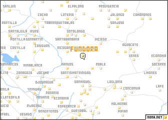 map of Fundora