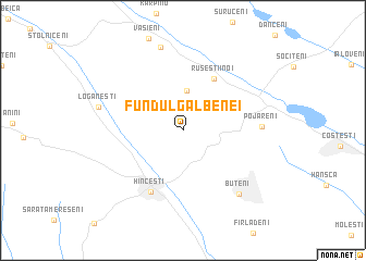 map of Fundul Galbenei