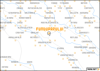 map of Fundu Părului