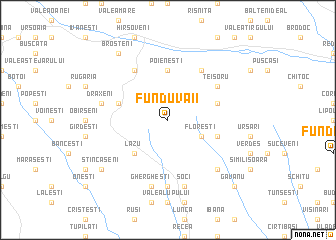 map of Fundu Văii