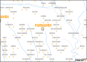 map of Fundu Văii