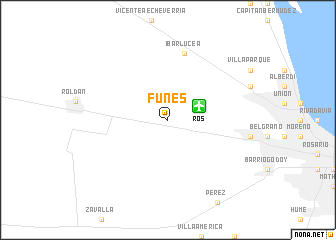 map of Funes