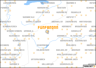 map of Fünfbronn