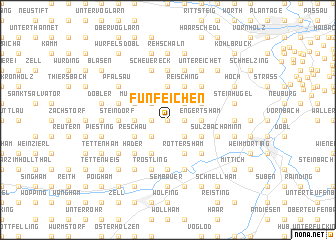 map of Fünfeichen