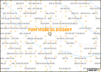 map of Fünfing bei Gleisdorf