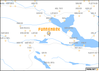 map of Funnemark