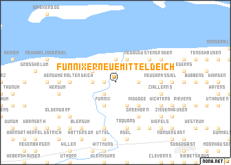 map of Funnixer Neue Mitteldeich