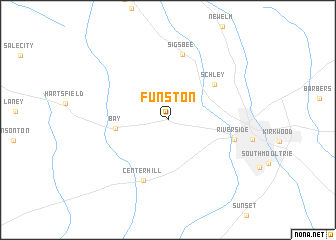 map of Funston