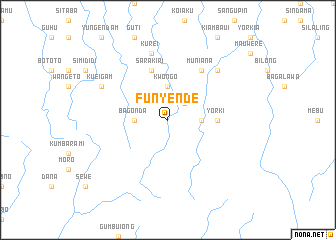 map of Funyende