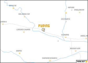 map of Fuping