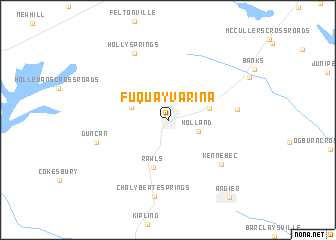 map of Fuquay-Varina