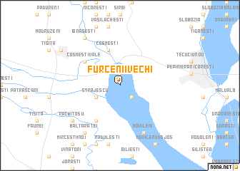 map of Furcenii Vechi