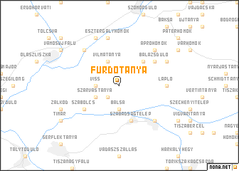 map of Fürdőtanya