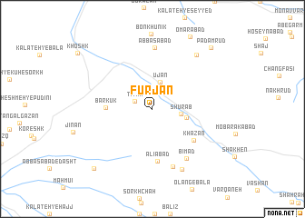 map of Fūr Jān