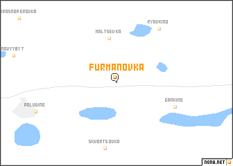 map of Fūrmanovka