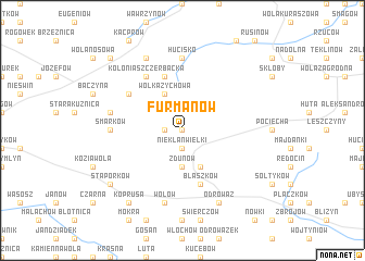 map of Furmanów