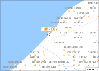 map of Furreby