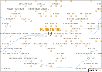 map of Fürstenau