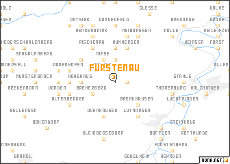 map of Fürstenau