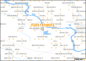 map of Fürstenberg