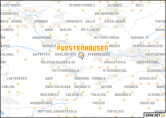 map of Fürstenhausen