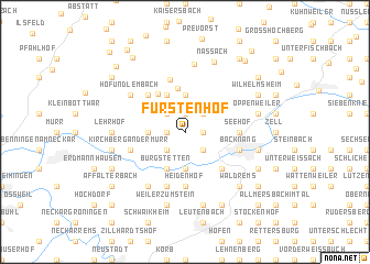 map of Fürstenhof