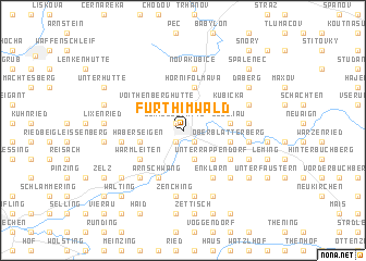 map of Furth im Wald