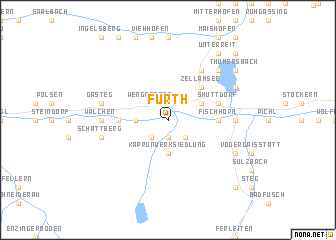 map of Fürth