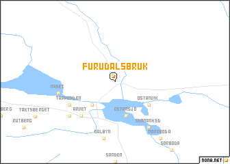 map of Furudals Bruk