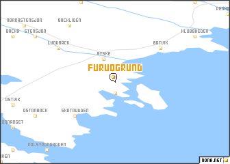 map of Furuögrund