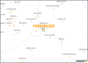 map of Fusagasuga