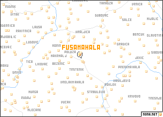 map of Fuša Mahala