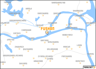 map of Fushan