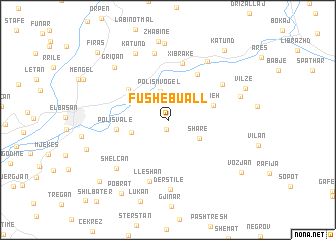 map of Fushë-Buall