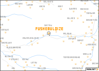 map of Fushë-Bulqizë