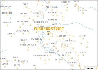 map of Fushë-Kastriot