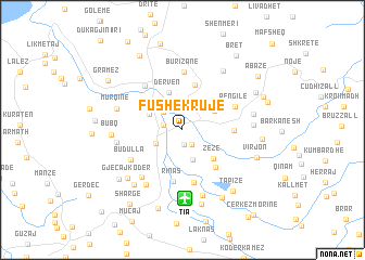 map of Fushë-Krujë