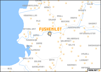 map of Fushë-Milot