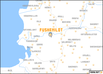 map of Fushë-Milot