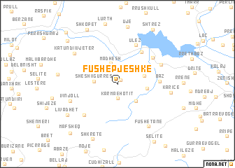 map of Fushë-Pjeshkë