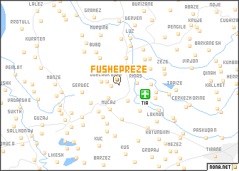 map of Fushë-Prezë