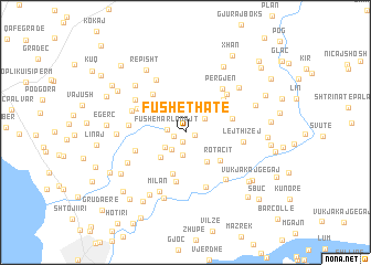 map of Fushʼ e Thatë