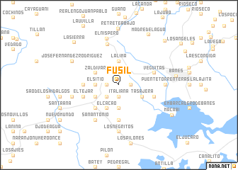 map of Fusil