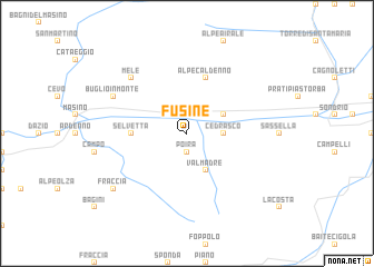 map of Fusine