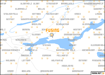 map of Füsing