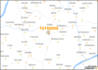 map of Futawoma