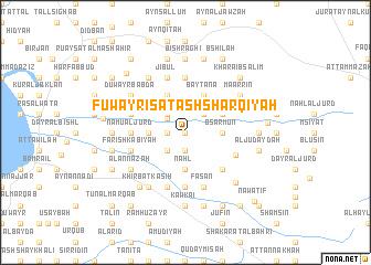 map of Fuwayrisāt ash Sharqīyah