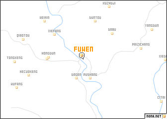 map of Fuwen