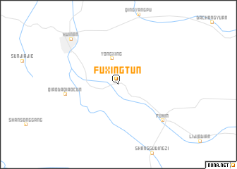 map of Fuxingtun